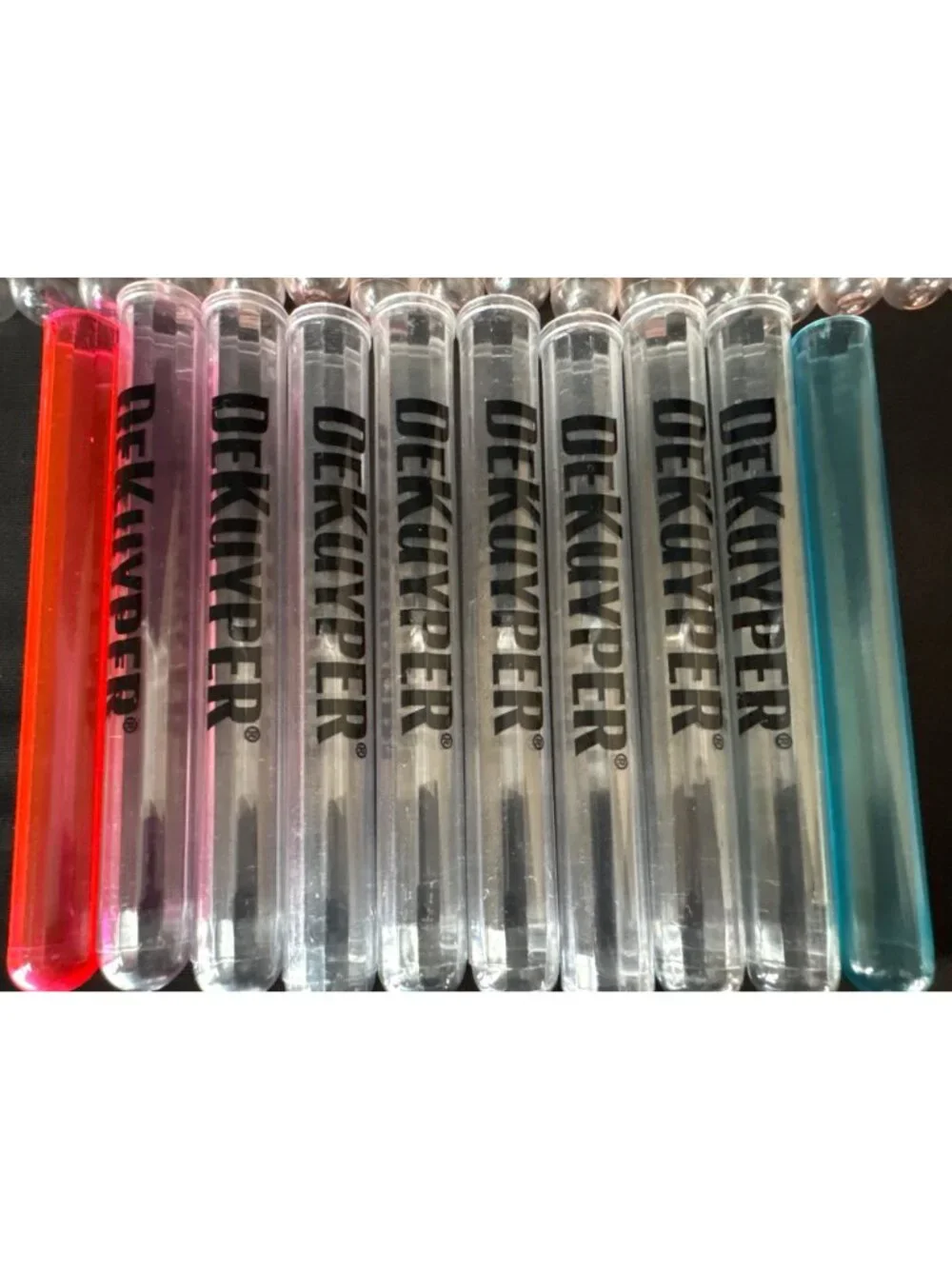 Plastic Test Tube Lot of 76 Shooters Tooters Barware Antiqua Cruz Jägermeister